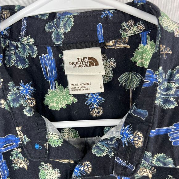 The North Face Men's 100% Cotton Bay trail Button Down Shirt Size L - Picture 7 of 7